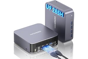 GEEKOM GT2 Mega Ai Mini PC with Latest Intel Core Ultra 9 285H & Arc 140T GPU (99 TOPS) | 32GB DDR5 2TB SSD | Windows 11 Pro | Dual 2.5G LAN, WiFi 7, USB4 | 8K Mini Desktop Computer for Office, Gaming