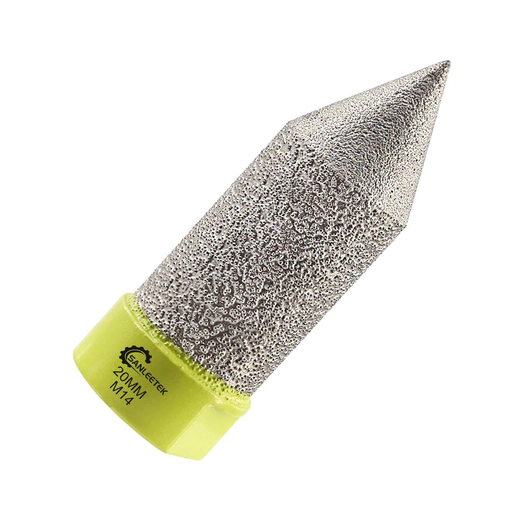 Diamond Beveling Chamfer Bits 20mm - Finger Milling Bits SANLEETEK for Shaping Trimming Enlarging Grinding Existing Holes in Tile Porcelain Ceramic Granite Marble — image 1