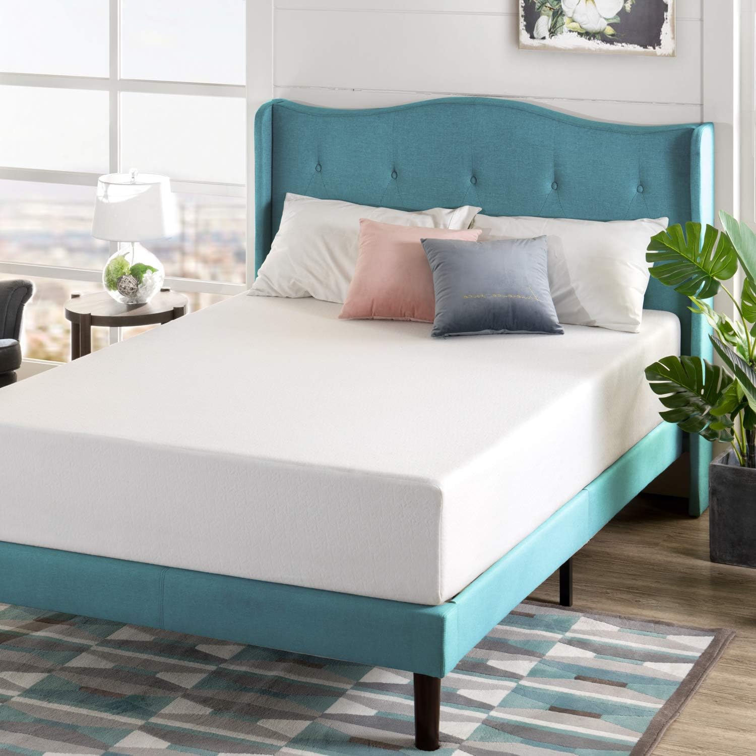 Zinus 12 Inch Green Tea Memory Foam Mattress / CertiPUR-US Certified / Bed-in-a-Box / Pressure Relieving, Queen: Furniture & Decor