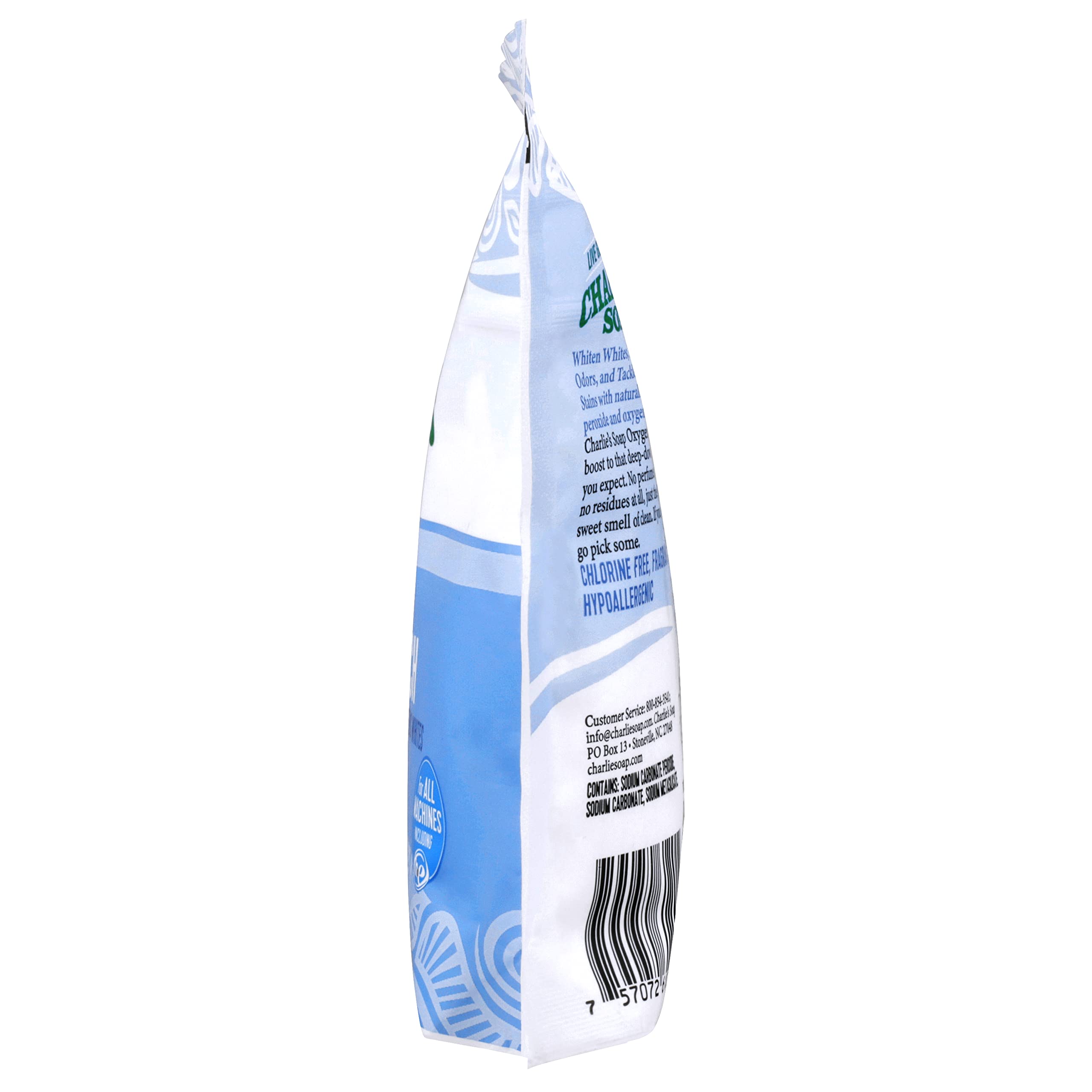 Charlie's Soap Color Safe Chlorine Free Oxygen Bleach Powder, 1.3 lbs (0.59 kg)
