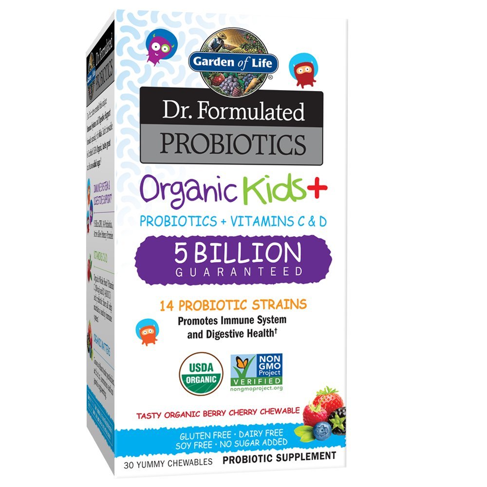 Garden of Life Dr. Formulated Probiotics Organic Kids+ 30 Chewables