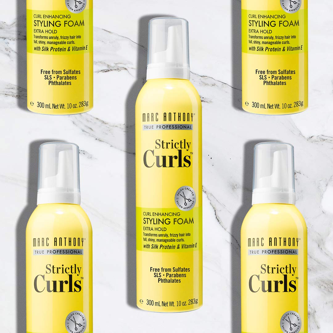 Marc Anthony True Professional Strictly Curls Perfect Curl 7-in-1 Treatment Foam, 7.05 Ounce : Beauty
