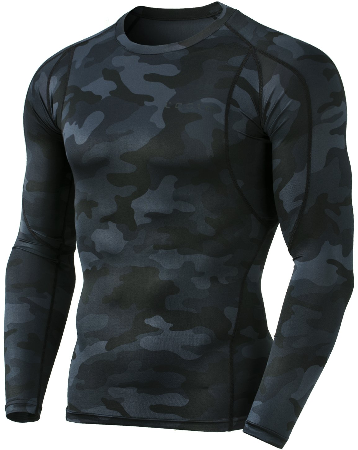 TSLA Men's Long Sleeve T-Shirt Baselayer Cool Dry Compression Top