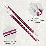 KnitPro Zing Single Pointed Needles 10" 12.00mm Aluminium view 2