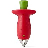 Chef'n Original Stem Gem Strawberry Huller, Red/Green -