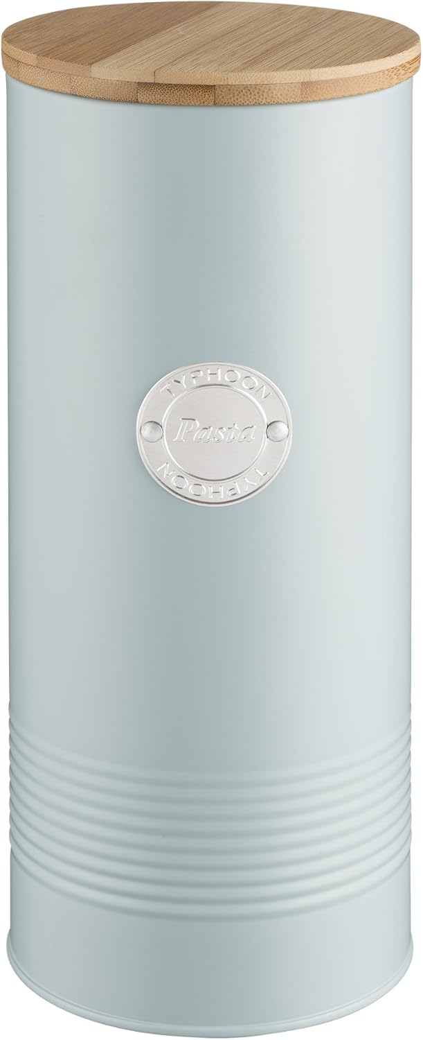 Typhoon Living Collection, Pastellblau, 2,5 Liter Spaghettidose, Stahl, Holz, Silikon, hellblau