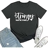 BLACKMYTH Women Cute Graphic Stronger Tee Shirts
