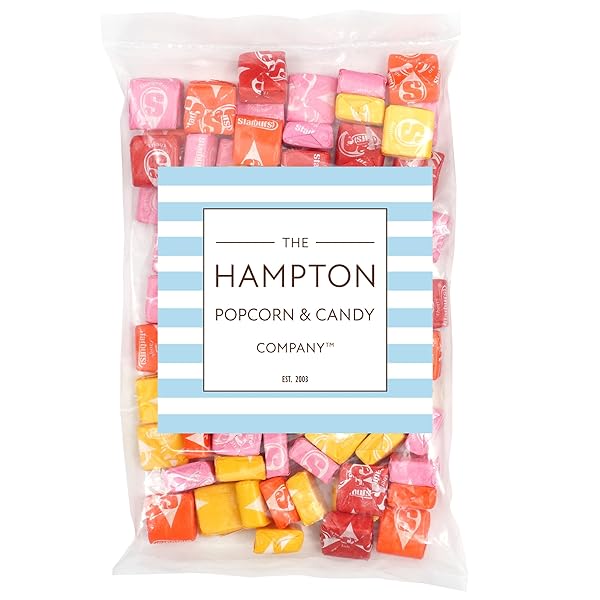 STAR BURST ORIGINAL FRUIT CHEWS, 1LB BULK BAG (APPROX. 90 PIECES), STRAWBERRY, CHERRY, ORANGE, LEMON, INDIVIDUALLY WRAPPED CANDY