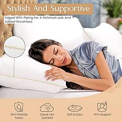 OFNEED King Size Set of 2 Bed Pillows for Sleeping