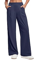 Ewedoos Wide Leg Pants Woman Stretchy Work Dress