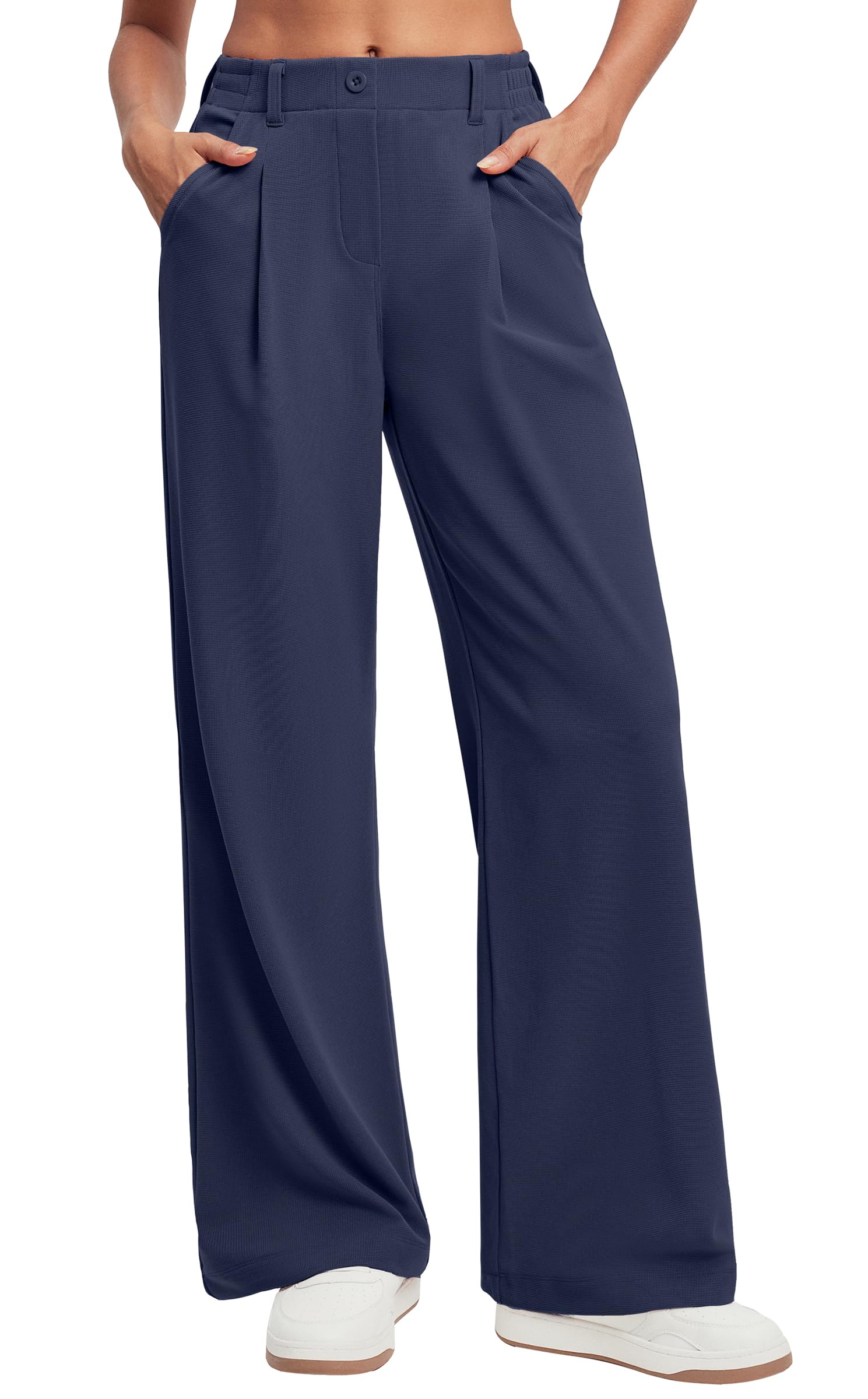 Ewedoos Wide Leg Pants Woman Stretchy Work Dress