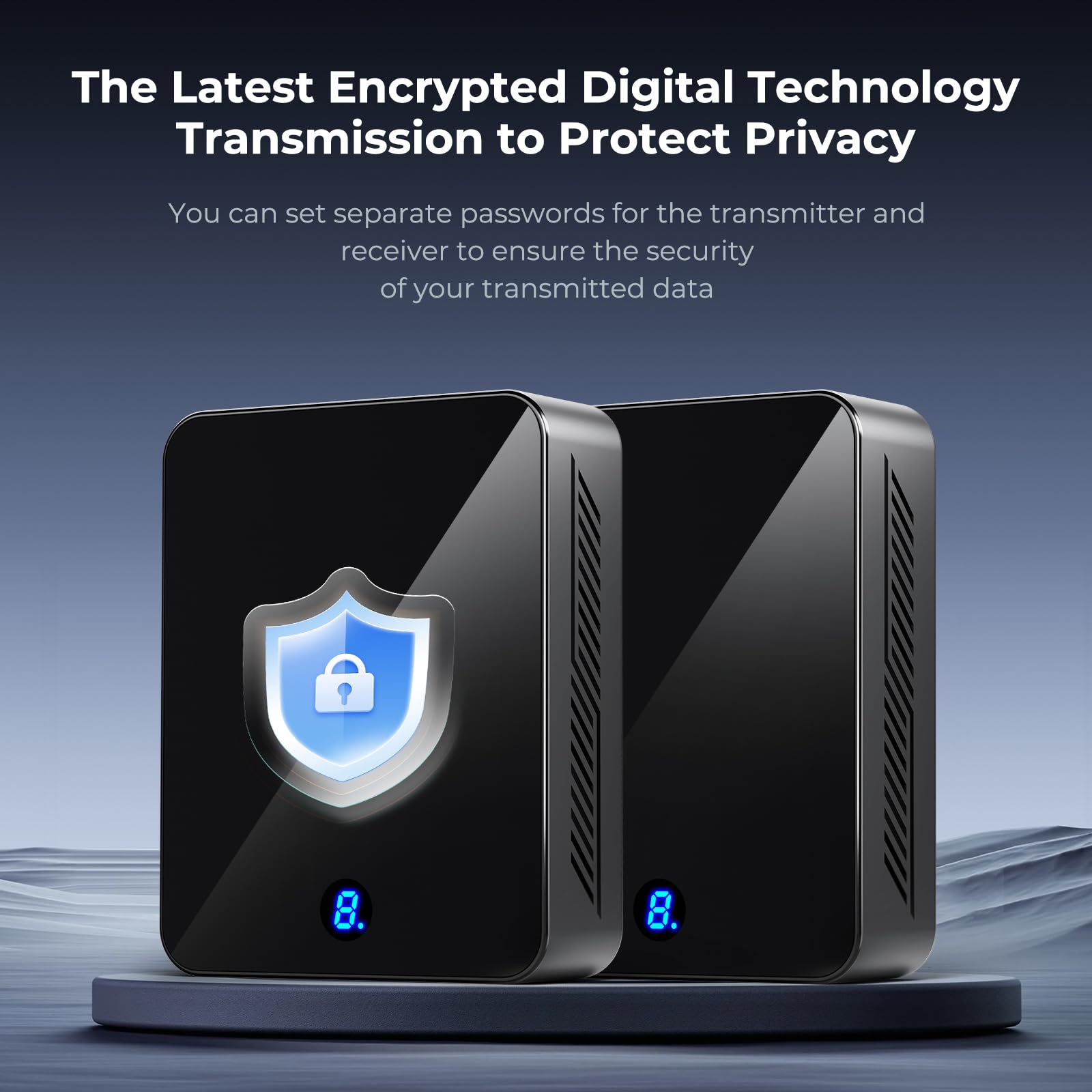 Wireless HDMI Transmitter and Receiver 4K 30Hz, 400FT/120M Long Range, 9 Adjustable Channels, 1TX to 3RX– Stream HD Video/Audio from Laptop, PC, Camera to TV, Projector, Monitor