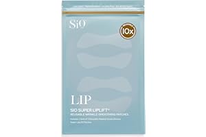 SiO Beauty Super LipLift - Wrinkle-Smoothing, Medical-Grade Silicone Patches for Fine Lines - Reusable Up to 10x - Cruelty-Free & Eco-Friendly Beauty Patches for Lips & Smiles - 1 Set (2 Patches)
