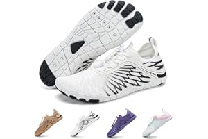 FUNWINK Hike Barefoot Shoes for Womens Men Wide Toe Water Shoes Flexible Lightweight Daily Wear Walking Shoes Unisex,Designed for Walking,Running&Swimming