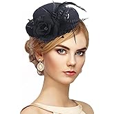 Zinniday Mini Derby Fascinator Hat - Handmade Women Girls High Tea Party Top Hat
