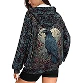 Frymappies Butterfly Hoodie for Women Zip Up Hoodies Trendy Oversized Sweatshirt Lightweight Pullover Top Plus Size for Girl