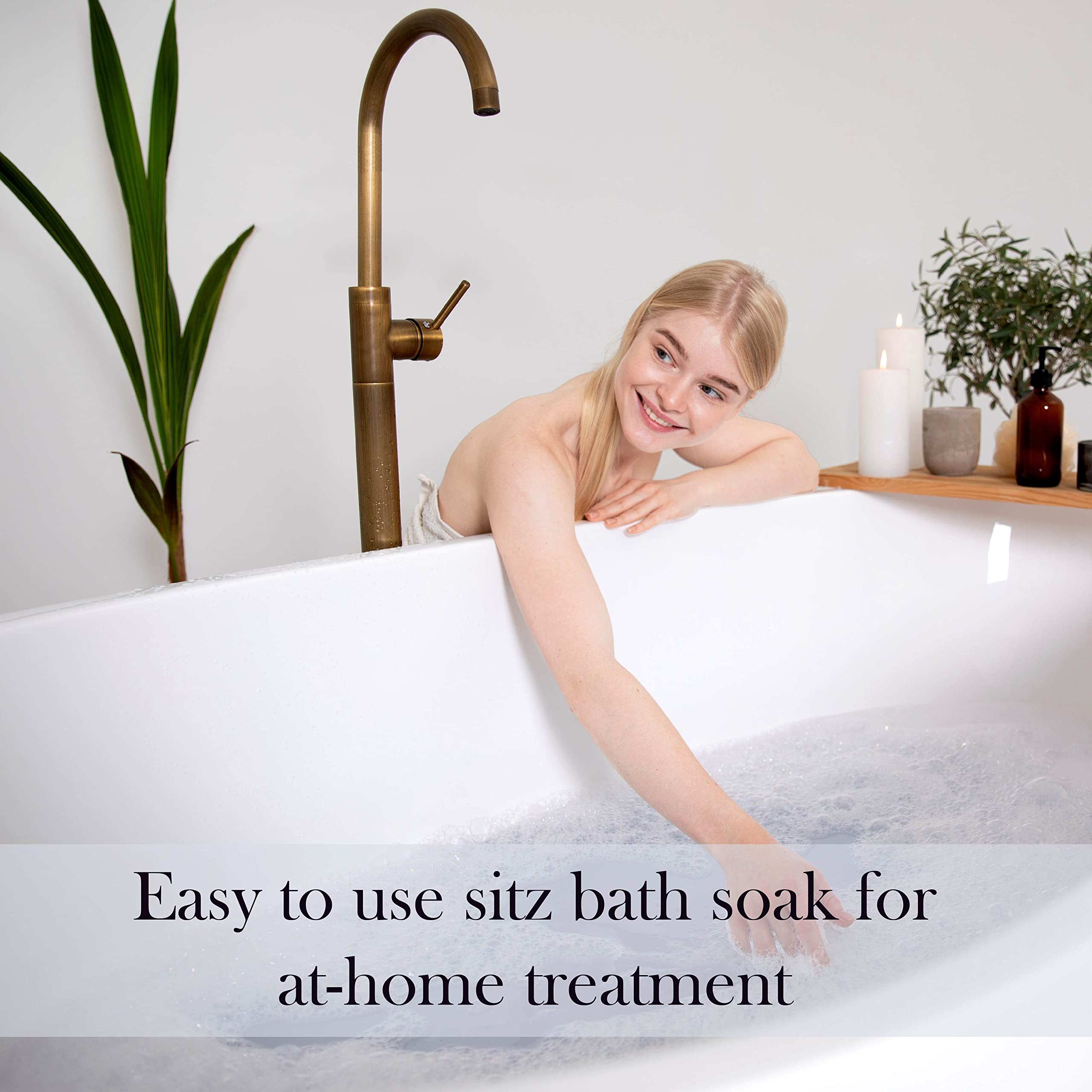 Aromasong Sitz Bath Postpartum Soak - Made in The USA with Dead Sea Salt & Epsom Salts - Soothing and Calming Ingredients Including Lavender, Chamomile Flower, and Eucalyptus Oil