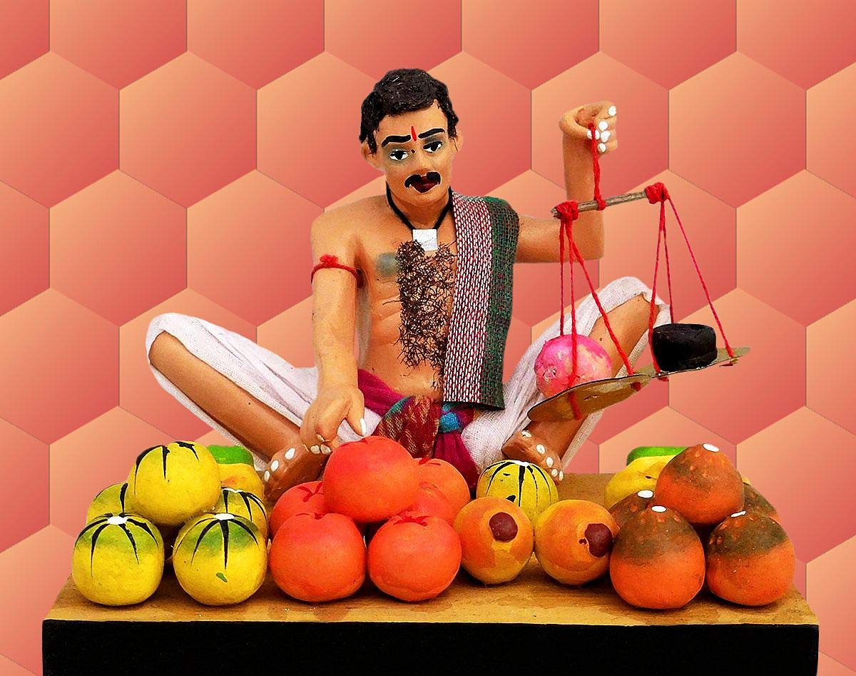 dollsofindia fruit seller unframed multicolor photo print on paper 11 x 15 inches ua63 amazon in home kitchen dollsofindia fruit seller unframed