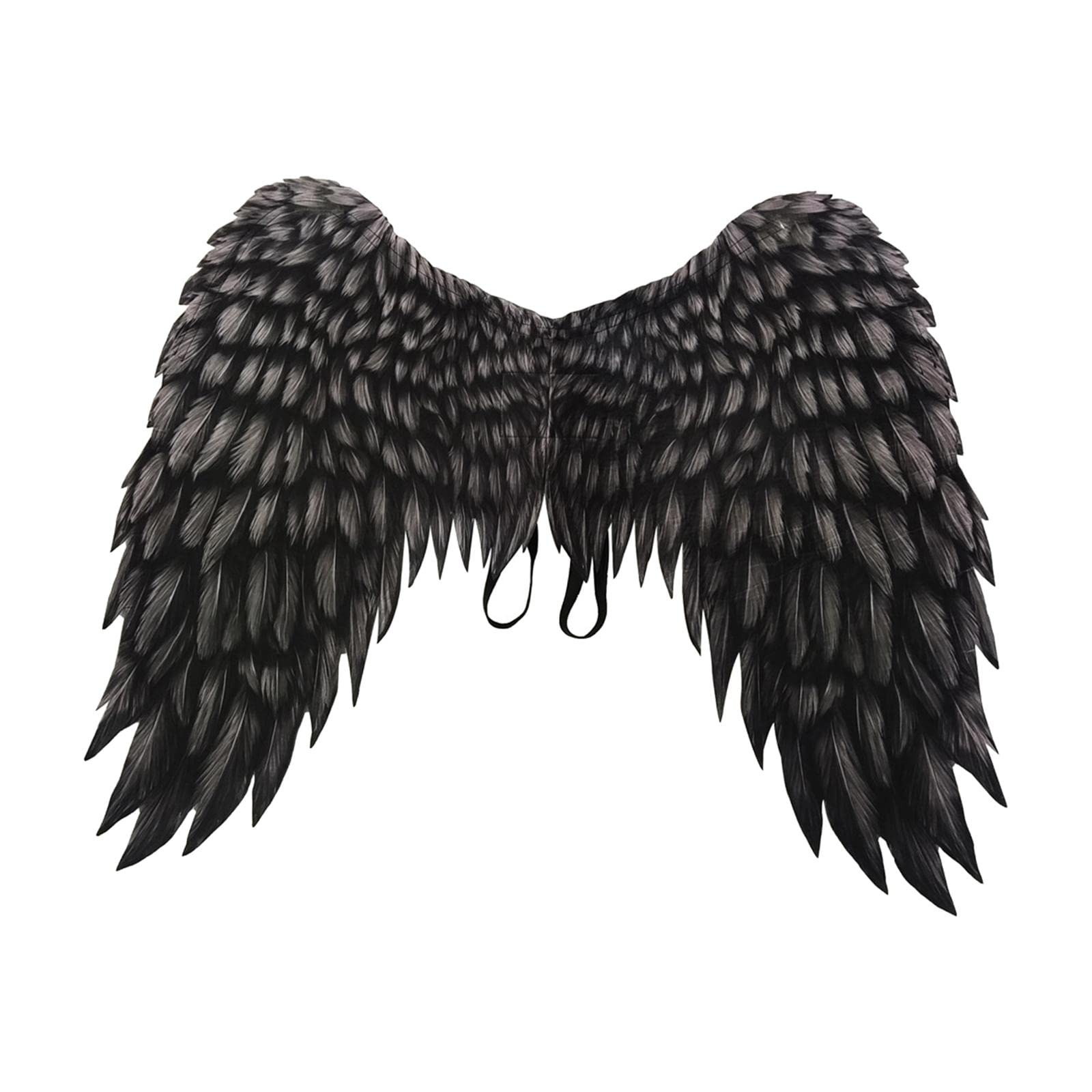 LOVIVER Large Adult Angel Costume Accessory Cosplay Fancy Dress Theme Party Carnival Mardi Gras Supplies, Black
