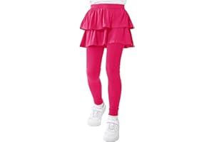 Resinta Girls School Uniform Pants Warm Leggings Stretchy Leggings with Skirt 4-14 Years