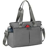AMXNX Tote Bag for Women with Zipper Travel Large Crossbody Shoulder Bag Handbag Water-resistant Nylon with Multi Pockets