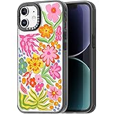 casevivid Compatible for iPhone 11 Case Cute Aesthetic - Durable Fashion Funny Phone Case - Girly Passion Flower Pattern Print Cover Design for Woman Girl 6.1 inches Black