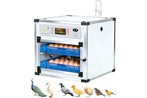 Egg Incubator for Hatching Eggs, Cabinet Incubator with Automatic Egg Turning and Temperature Control, 136 Large Egg Incubato