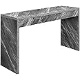 Convenience Concepts Northfield Console Table 48" - Modern Living Room Sofa Table, Contemporary Entryway Hall Table, Foyer Display Table, Gray Faux Marble