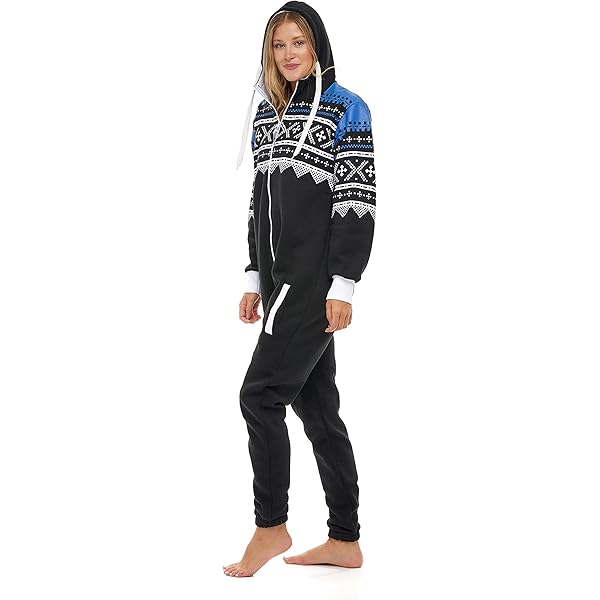 Mens Hooded Onesie Jumpsuit SKYLINEWEARS Adult Onesie One-Piece