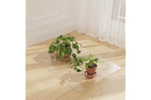 NENSIUM 24" x 36" Clear Area Mat for Hard Floor, Waterproof Thick PVC Floor Protetor for Home, No Scratch Durable Plastic Flo