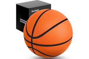 BALSMART Silent Basketball Size 7/29.5”, Airless Indoor Basketball for Quiet Dribbling and Indoor Training, Foam Ball with Real Groove and Bounce