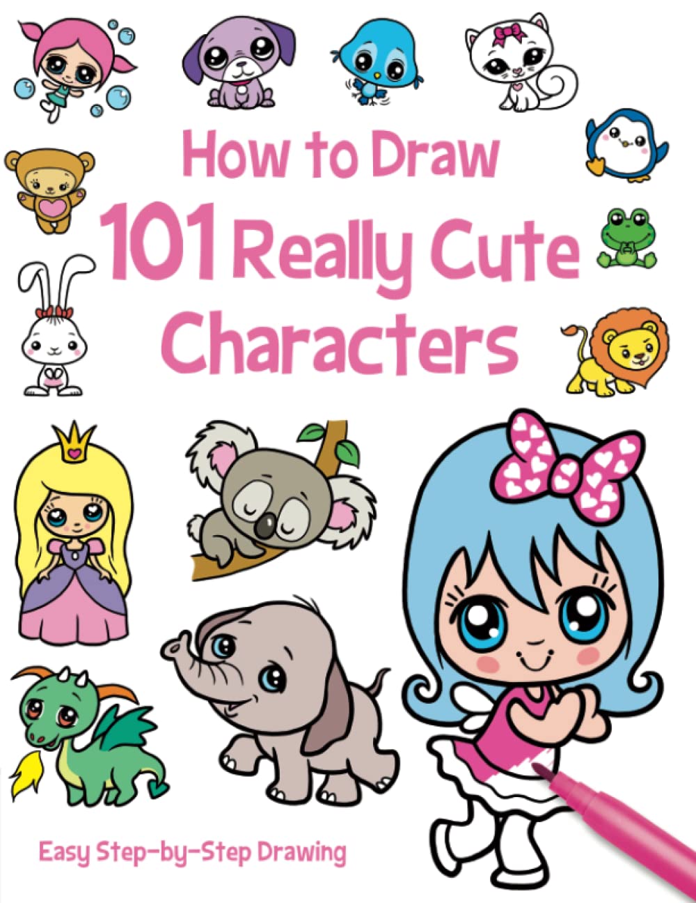 How To Draw 101 Really Cute Characters Lambert Nat Green Barry Amazon De Bucher