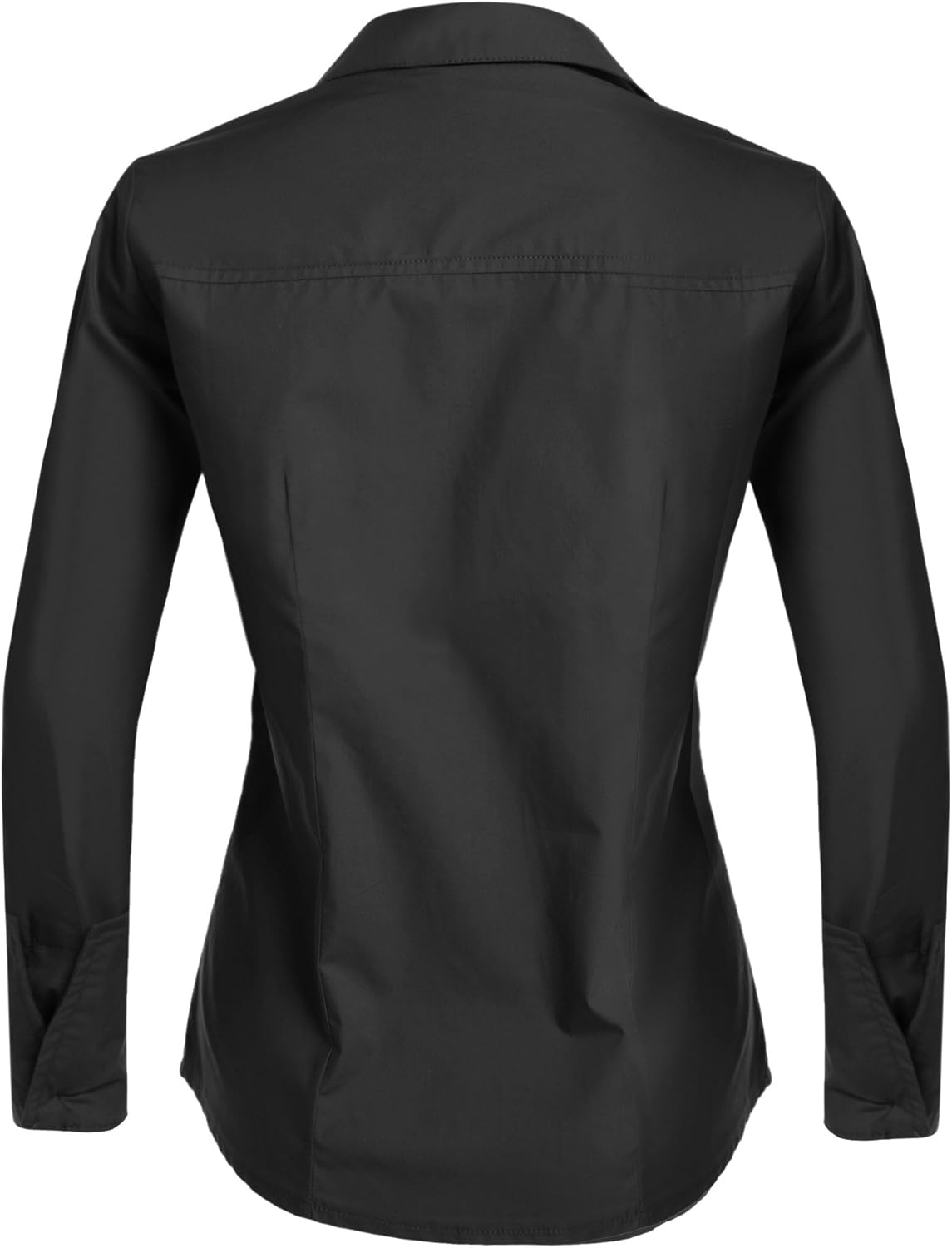 Hotouch Womens Cotton Basic Button Down Shirt Slim Fit Dress Shirts at  Women’s Clothing store