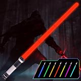 OSDUE Light Up Saber with Sound 7 Color Retractable LED Sword Toy Kids Teens
