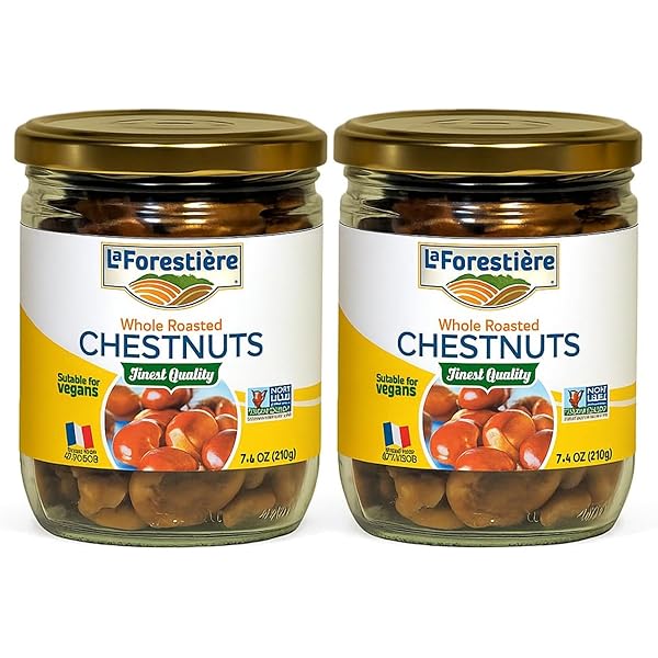 Amazon.com : LA FORESTIERE Whole Roasted Chestnuts, 14.8 OZ