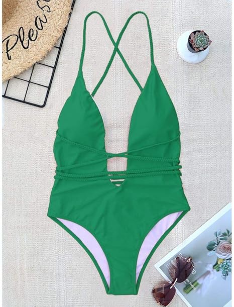 Amazon Co Jp 女性水着セクシーなハイカットワンピース水着背中の開いた水着黒白赤ひも水着 女性 ホーム キッチン