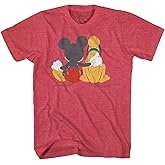 Disney Mickey and Pluto Best Friends Adult T-Shirt