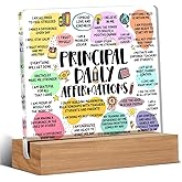 Principal Gifts for Women Men, Inspirational Thank You Gifts for Principle Daily Affirmations Clear Acrylic Decorative Sign Office Decor