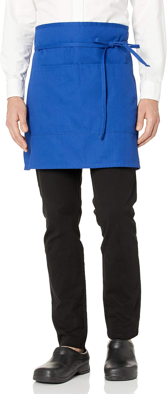 Uncommon Threads unisex adult Half Waist Apron, White, One Size US: Clothing