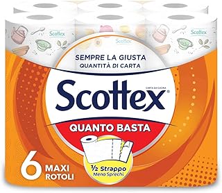 Scottex Küchenrollen Quanto Basta, 6 Maxi Rollen