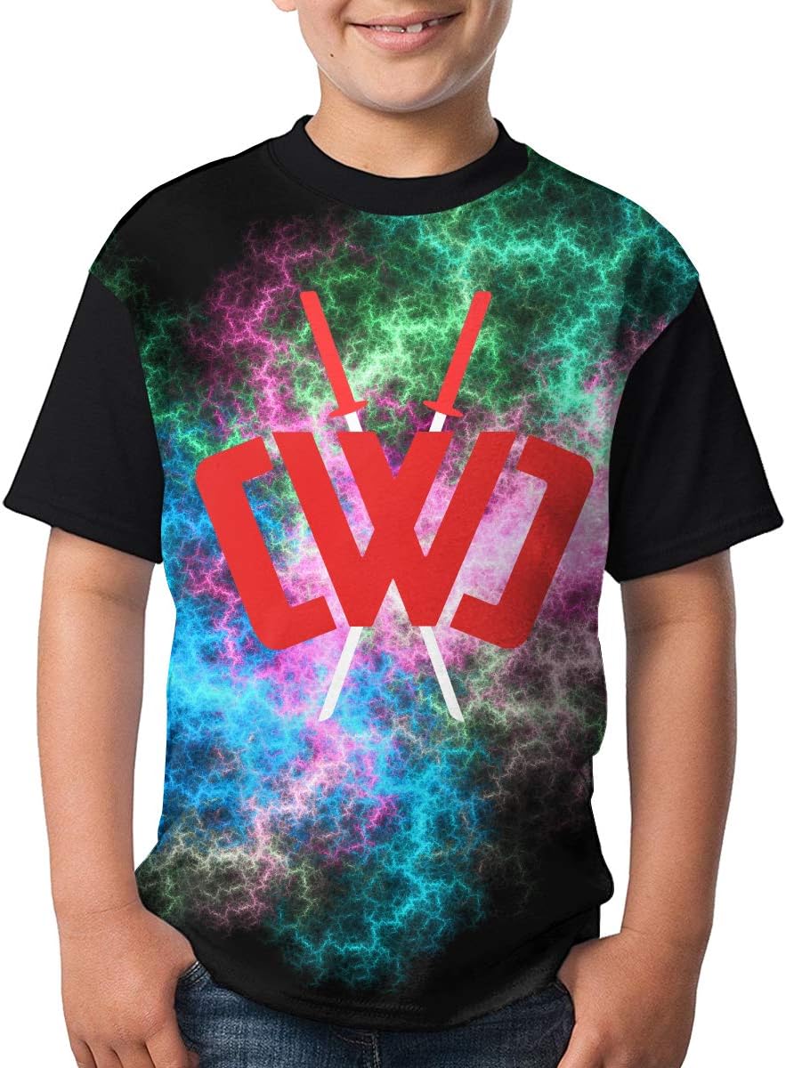 Chad Wild Clay Boys and Girls Print T-Shirts, Youth Fashion Tops