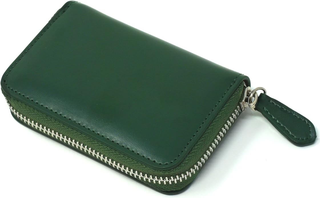Amazon MURA コインケース 小銭入れ メンズ 本革 ファスナー 緑の財布 カード入れ (グリーン) MURA(ムラ) 小銭入れ