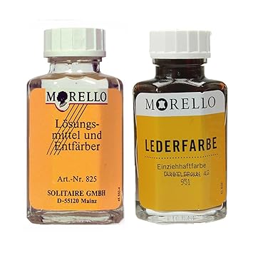 Morello Lederfarbe mittelbraun mit Morello Lederreiniger SET