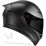 GDM GHOST Full Face Motorcycle Helmet - Matte