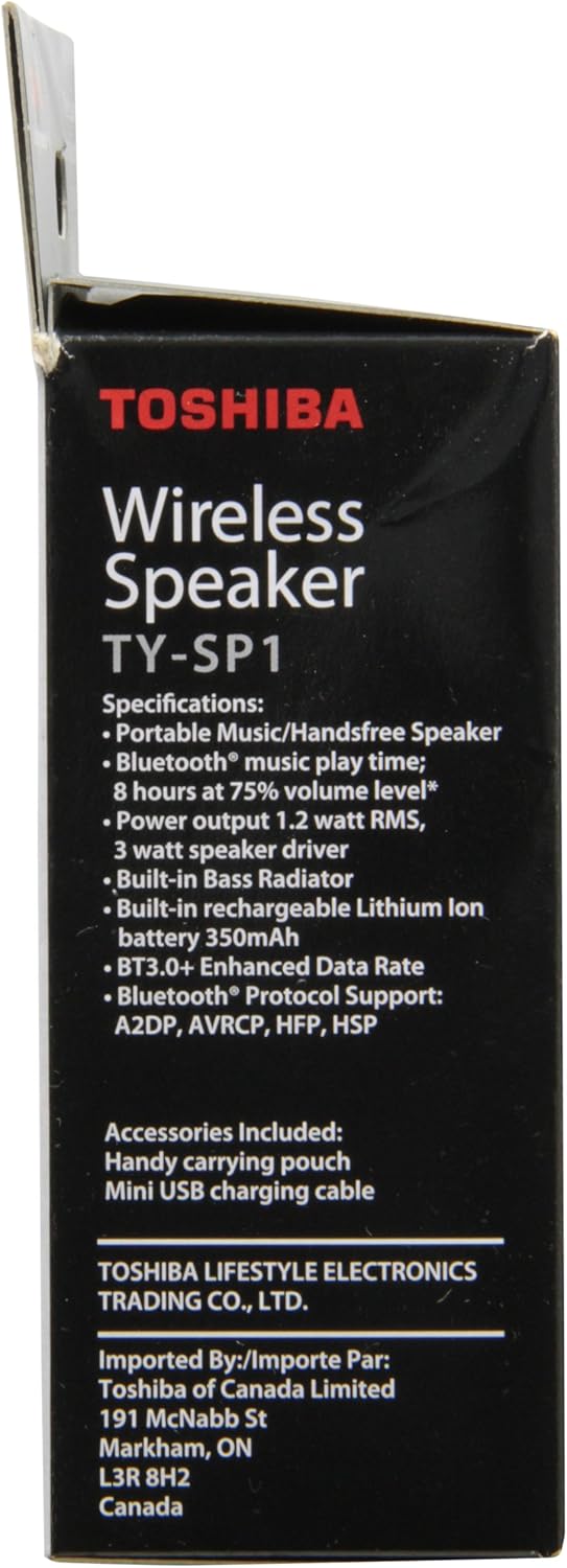 Amazon Com Toshiba Bluetooth Wireless Portable Speaker For