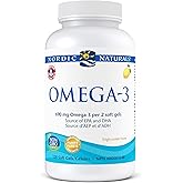 Nordic Naturals Omega-3 Soft Gels - Omega-3 Essential Fatty Acids Aid in Cognition, Heart Health, and Immune Support, Lemon F