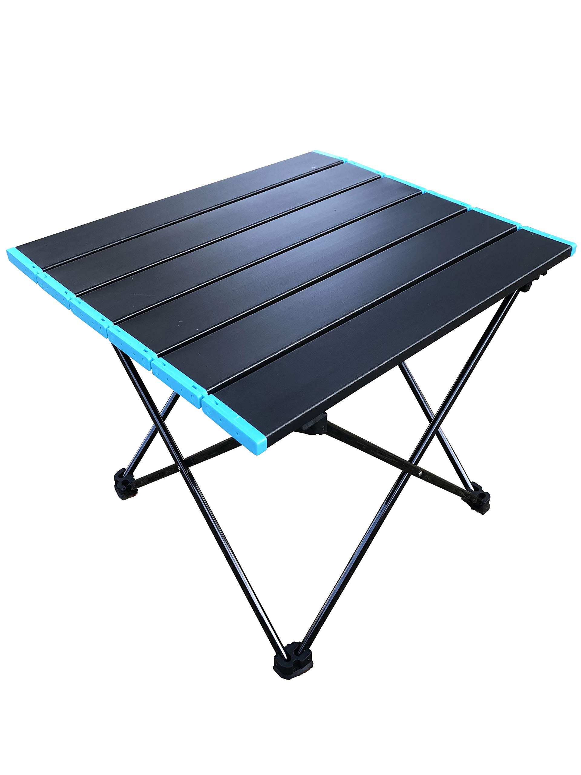 N Folding Camping Table,Aluminum Lightweight Portable Table with Carrying Bag,Easy to Carry,Small Picnic Table for Outdoor, Beach, Hiking, Fishing, BBQ