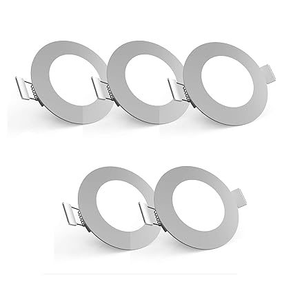 LED Einbauleuchte Ultra Flach Ø85mm Inkl. 5 X 5W 450LM LED Platine 3000K IP23 LED Einbaustrahler titan