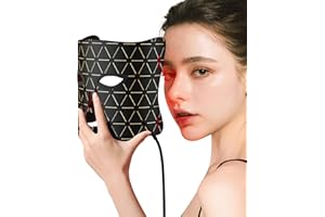FOLOKE LED Light Therapy Face Mask, Red Light for Skin Rejuvenation, Blue for Relief and Repair, Enhanced Skin Restoration and Double Rejuvenation Effect