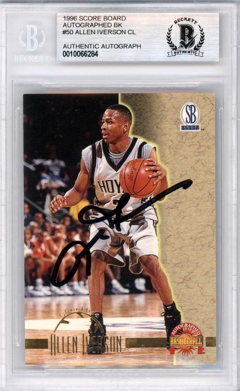 allen iverson autographed basketball